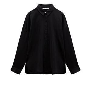 Zara | Black Satin Shirt